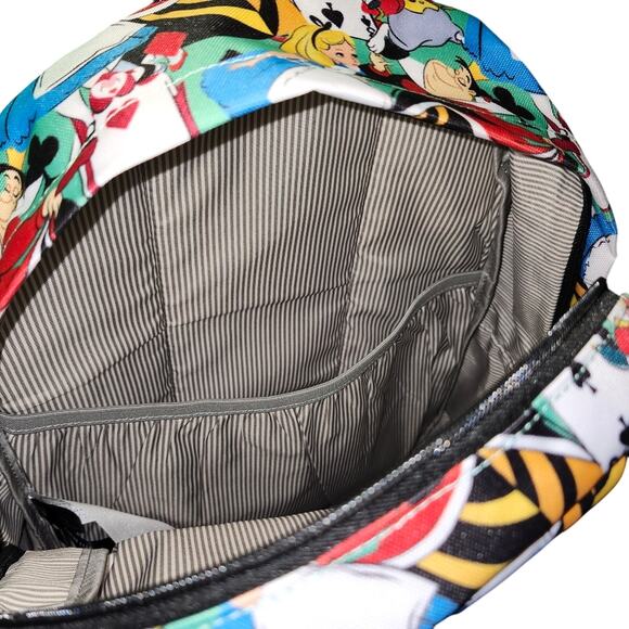 Loungefly Alice in Wonderland AOP Backpack – OG Heart Logo – 2018 – NWT – Rare main image 8